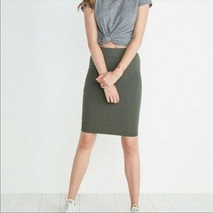 Marine Layer Annette Pencil Skirt | Jasmine Olive